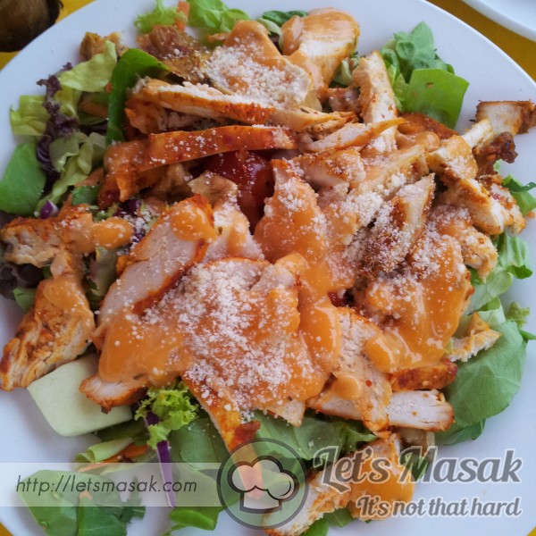 Mediterranean Chicken Grilled Salad With Asian Dressing