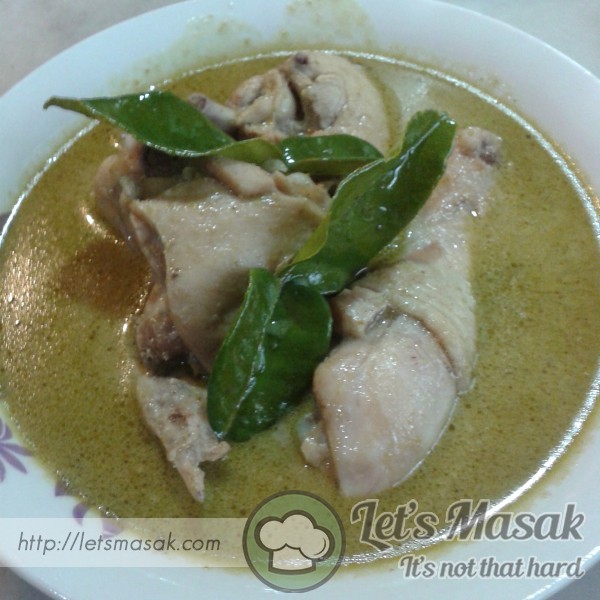 Ayam Kari Hijau Ala Thai
