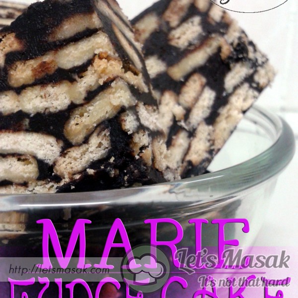 Marie Fudge Cake Aka Kek Batik