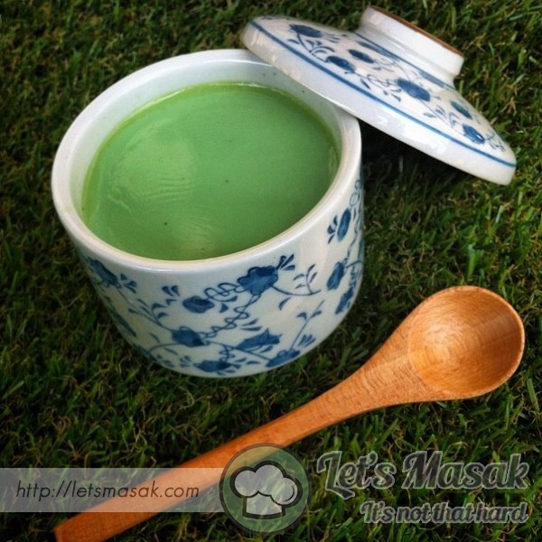 Vegan Green Tea Tofu Pudding