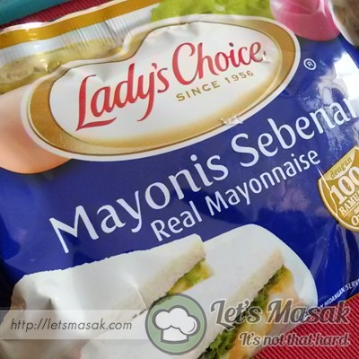 50ml mayonis(paket kecil) di gunakan