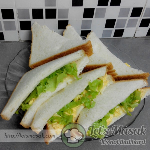 Sandwich Telur Hancur
