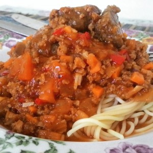 Spaghetti Bolognese Ayam